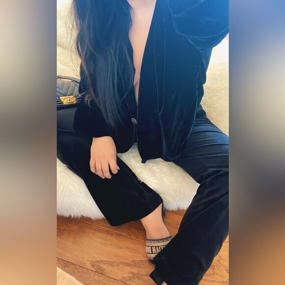 Black velvet set - Picture 1 of 2